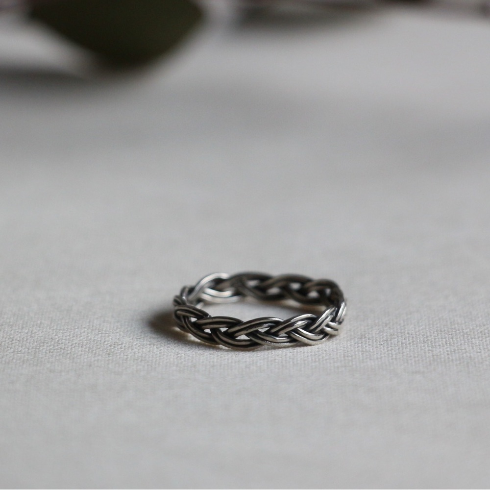 Handmade Sterling Silver Celtic Braided Ring